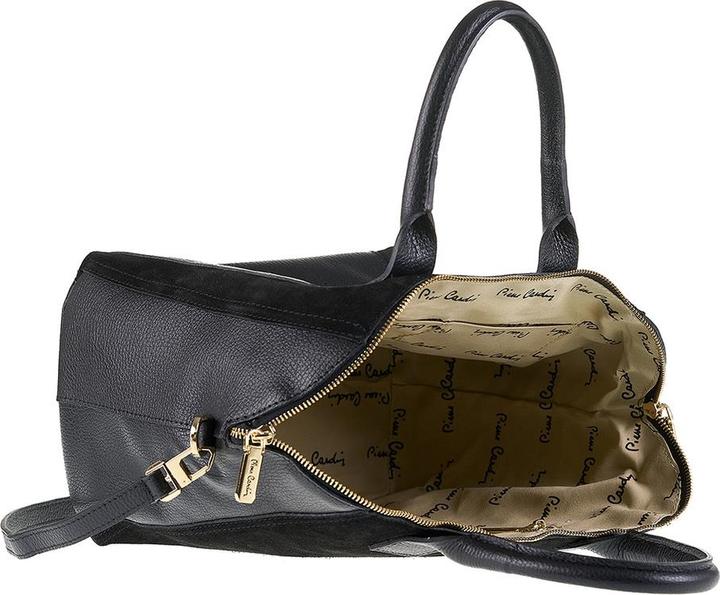 Actual product image Pierre Cardin Damen Handtasche Made In Italy - Modell Silvana Pro - 100% Leder - 40.0 X 26.0 X 17.0 Cm