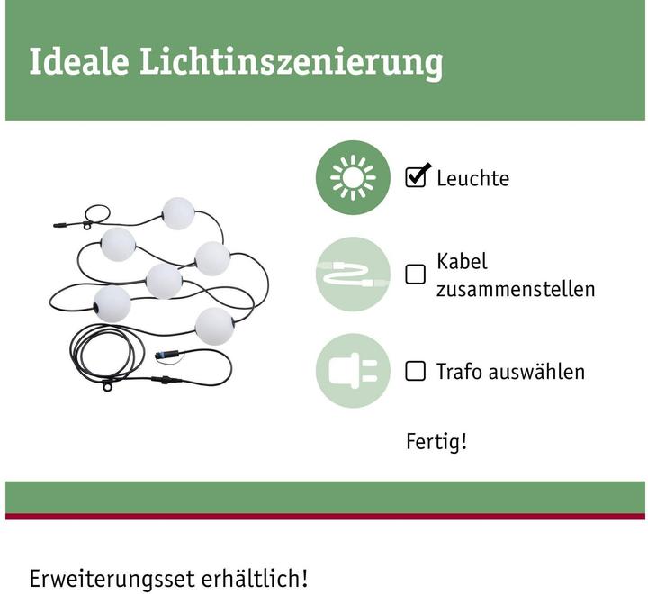 Produktbild Paulmann Outdoor Plug & Shine Lichterkette Naima (0.10 m)
