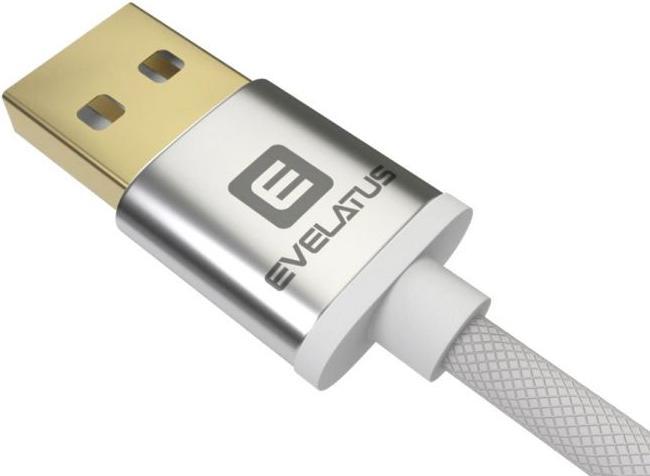 Produktbild Evelatus Data cable Micro USB EDC02 dual side gold plated connectors (1 m, USB 2.0)