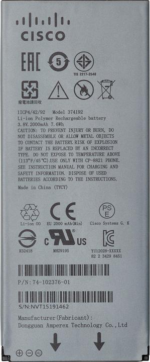 Cisco 8821 BATTERIE ÉTENDUE