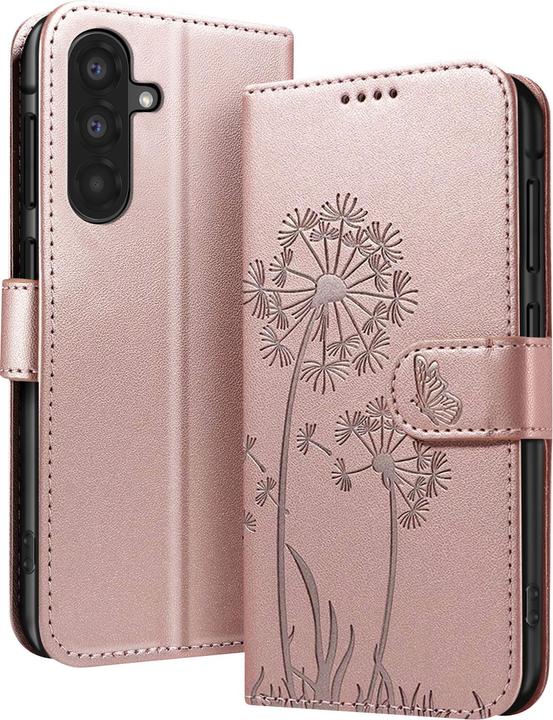 Produktbild Zanaé Etui Galaxy A56/A36 Premium Blumen/Schmetterling (Samsung Galaxy A36, Samsung Galaxy A56)
