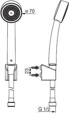 Actual product image Oras Apollo Shower Set