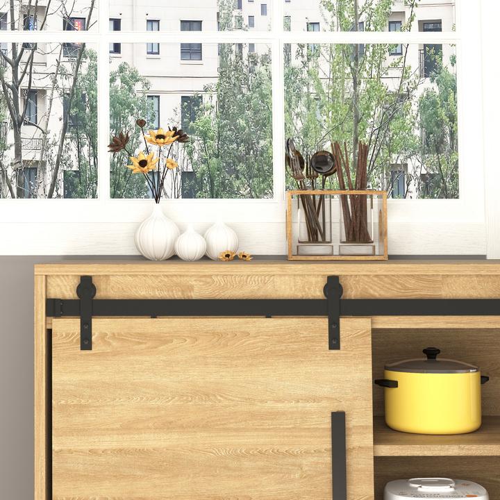 Image du produit Homcom Système de portes coulissantes