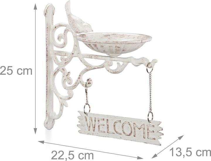 Produktbild Relaxdays Vogeltränke Welcome