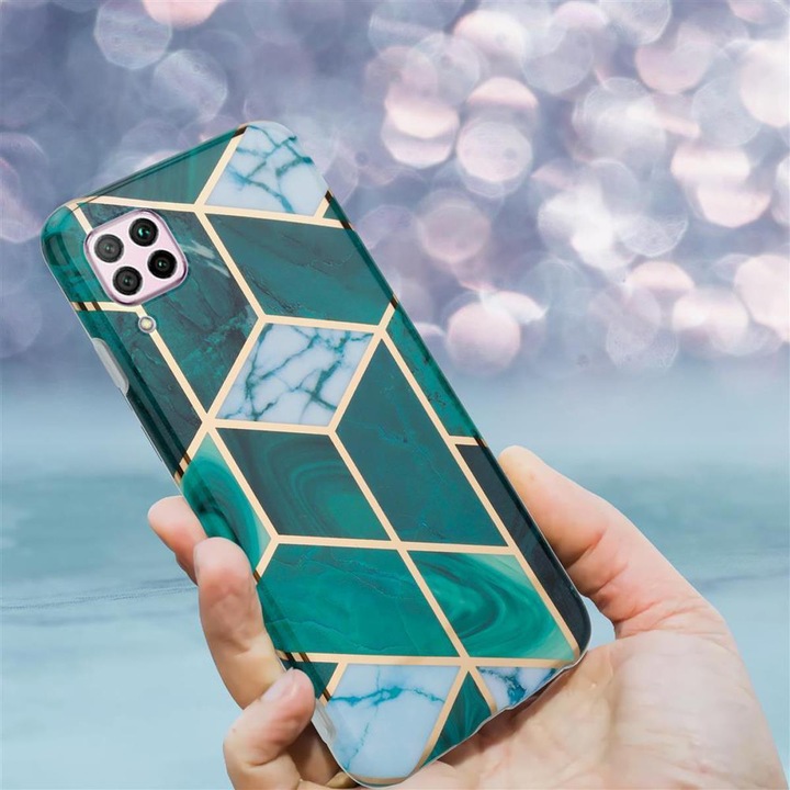 Image du produit Cadorabo Couverture IMD TPU Marbre coloré (Huawei P40 Lite)