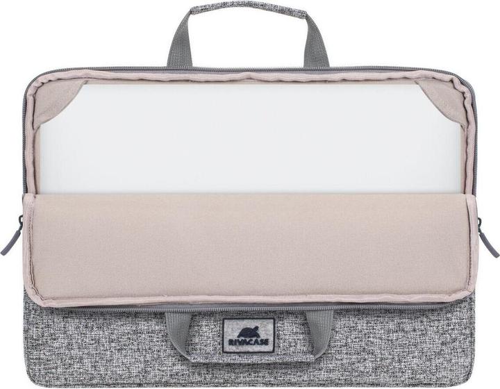 Produktbild Rivacase Laptop-Hülle mit Griffen, Hellgrau (15.60", Universal)