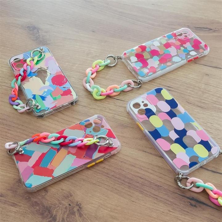 Actual product image Hurtel Colour Chain Case gel flexible elastic case cover with a chain pendant for Xiaomi Redmi Note 10 5G (Xiaomi Redmi Note 10 5G)