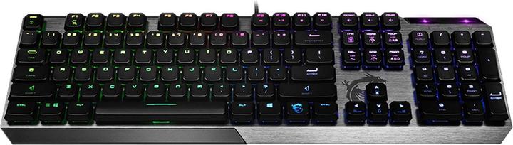 Actual product image MSI Vigor GK50 Low Profile Keyboard USB QWERTY US English, Metallic (US, Cable)