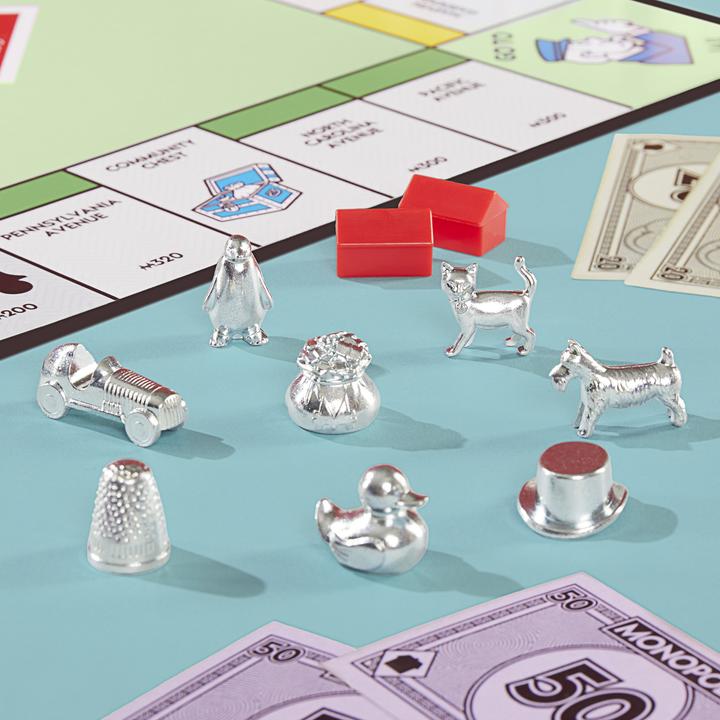 Produktbild Monopoly Brettspiel mit Aufbewahrungsfach und grösseren Spielfiguren