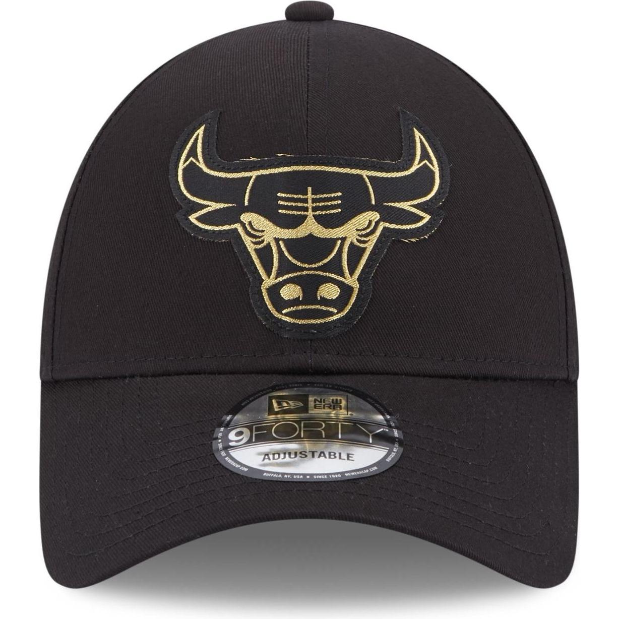 Thumbnail - New Era, Herren, Cap, 9Forty Metallic Chicago Bulls, Schwarz, (One Size)