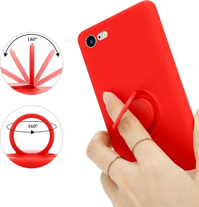 Produktbild Cadorabo TPU Liquid Ring Silicone Case Hülle (Apple iPhone 7, Apple iPhone SE (2nd Gen))