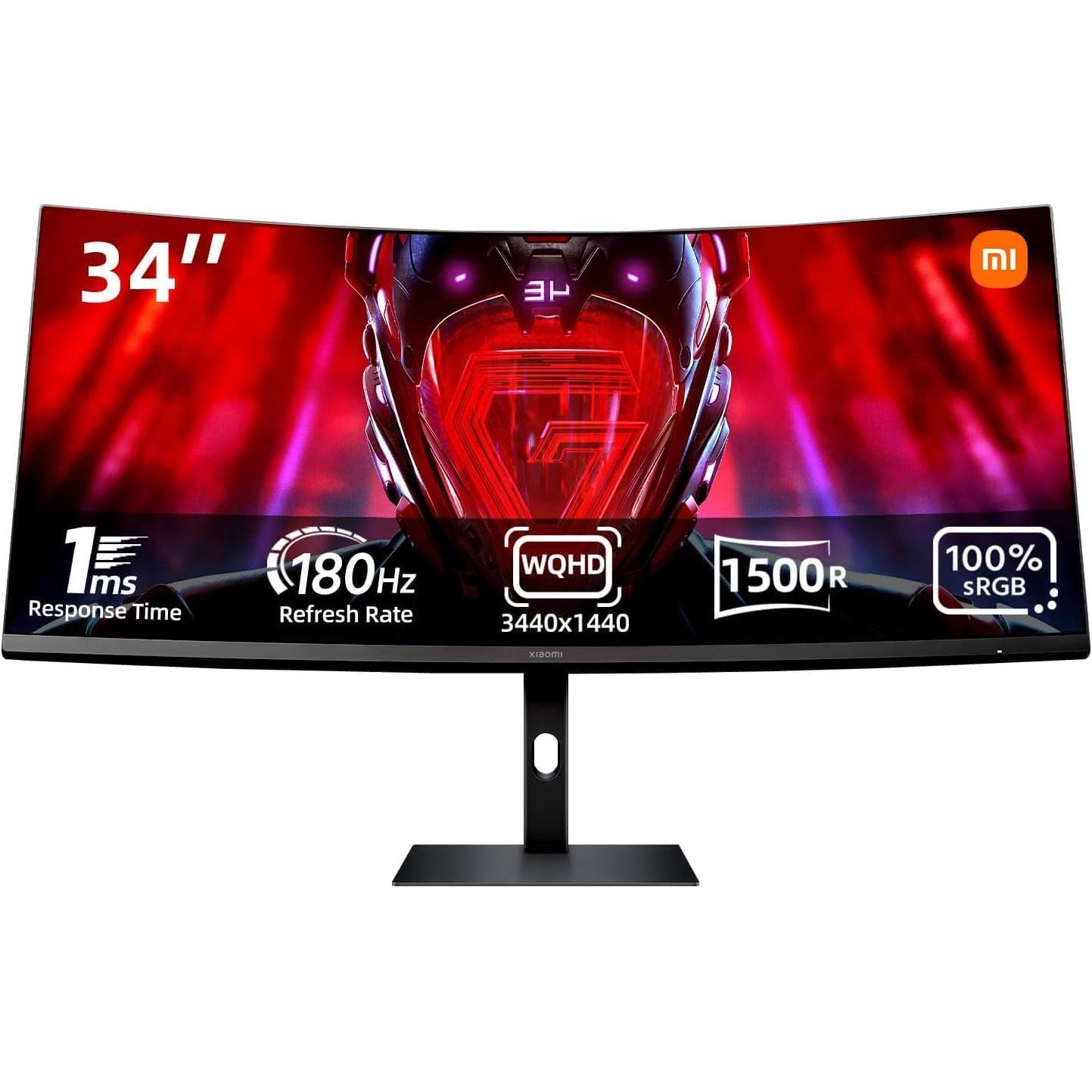 Xiaomi G34WQi (3440 x 1440 Pixel, 34"), Monitor, Schwarz