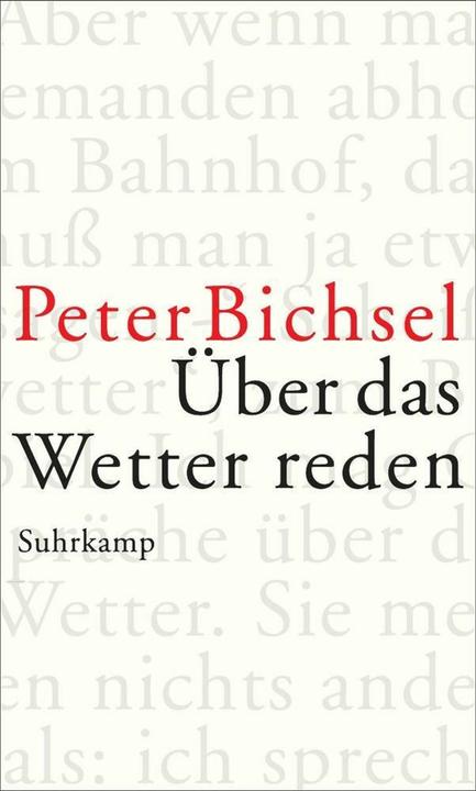 Produktbild Über das Wetter reden (Deutsch, Peter Bichsel, 2015)