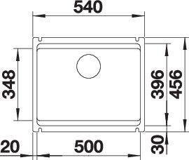 Produktbild Blanco Etagon 500-U (Unterbauspüle, 46 cm, 53 cm)