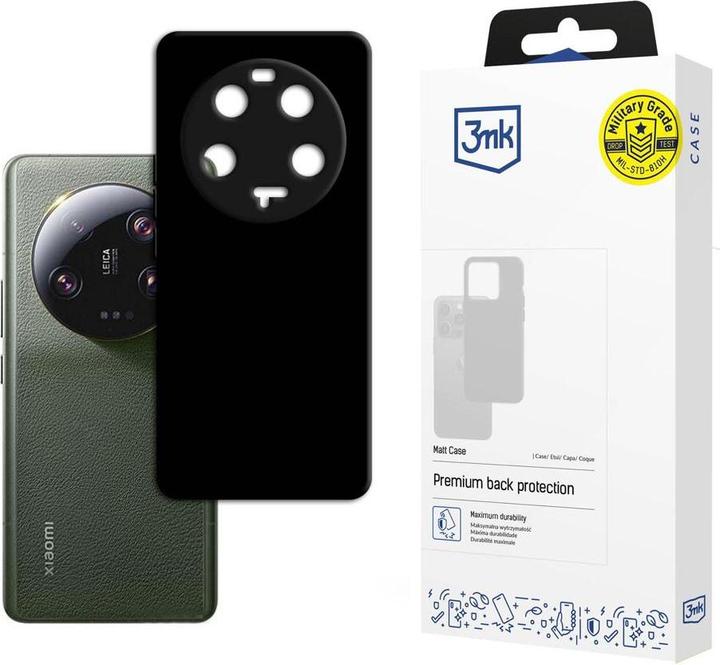 Actual product image 3MK Matt Case Xiaomi 13 Ultra 5G czarny/black (Xiaomi 13 Ultra)