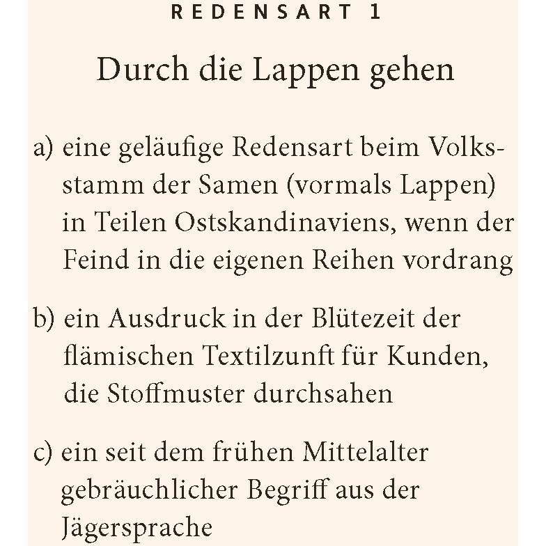 Thumbnail - Deutsche Redensarten-Quiz, Schulbücher von Jürgen Wilbert