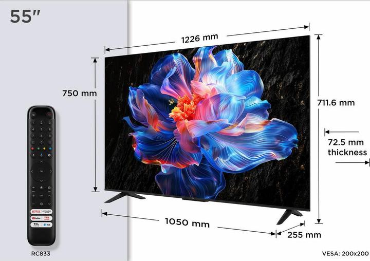 Image du produit TCL 55P6K (55", LED, 4K, 2025)