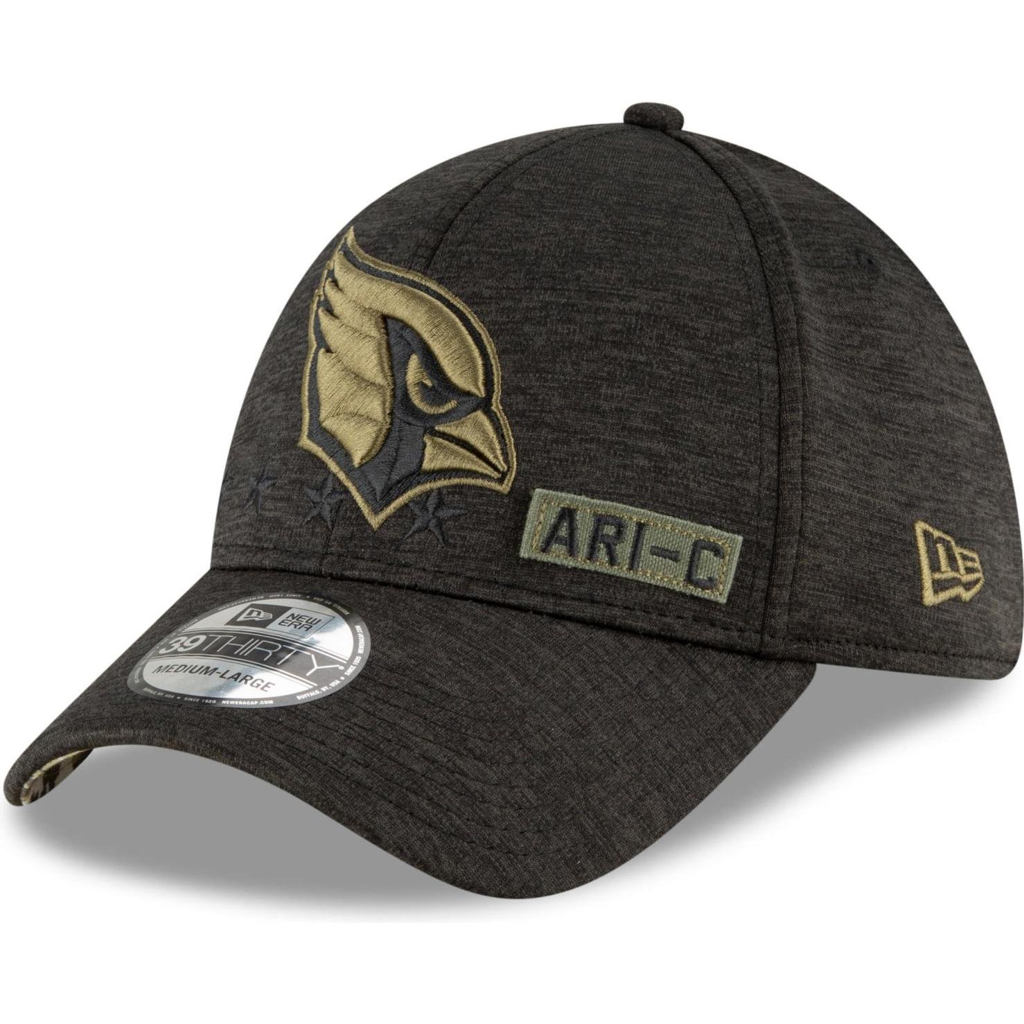 New Era, Herren, Cap, 39Thirty NFL Teams Salute To Service 2020, Schwarz, (M)