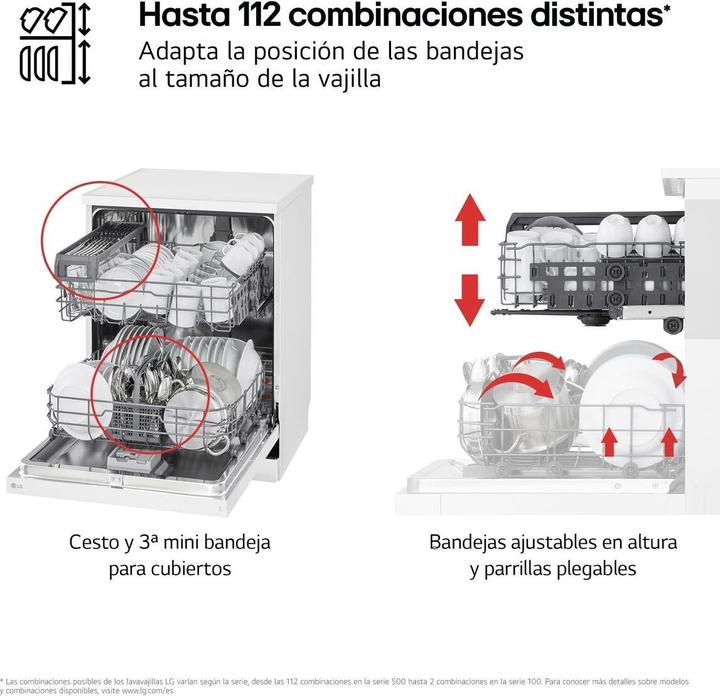 Produktbild LG Geschirrspüler DF142FW 5P QUADWASH 60 cm Weiss