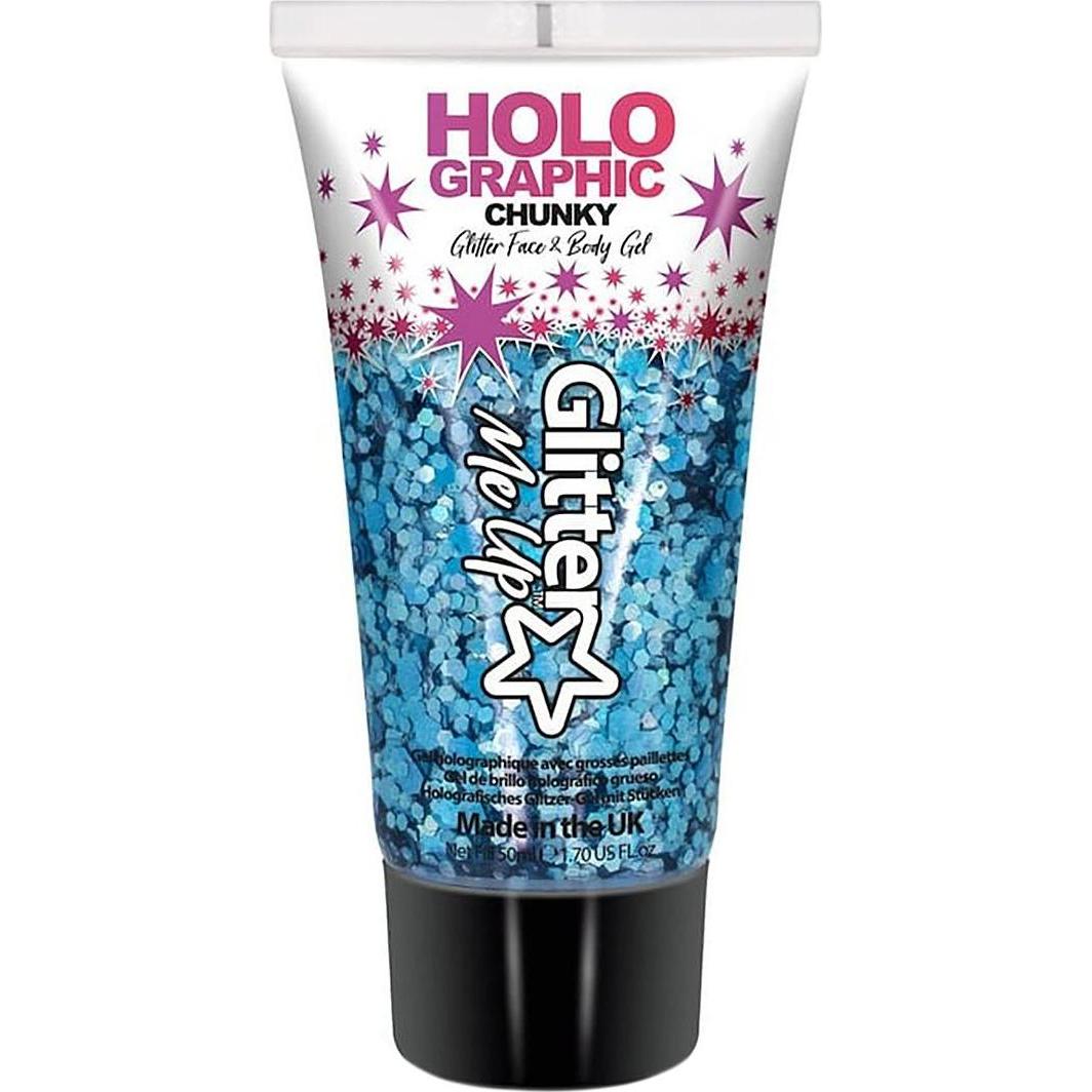 Metamorph Glitter Gel 50ml Face & Body Cosmic Blue Makeup glitzernd