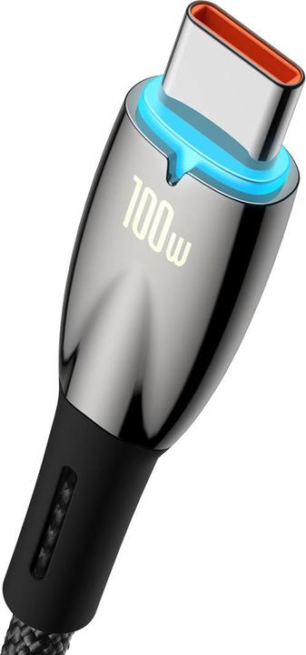 Immagine prodotto Baseus Cavo USB per USB-C Glimmer Series, 100W, 1m (nero) (1 m, USB 2.0, 100 W)