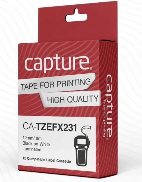 Produktbild Capture Flexible Tape Black on White (1.20 cm, Schwarz)