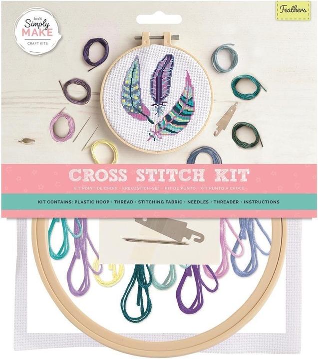 Actual product image DP Craft Grosses Kreuzstichset - Federn