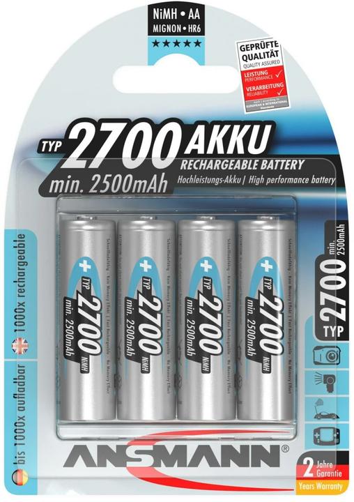 Produktbild Ansmann Premium (4 Stk., AA, 2700 mAh)