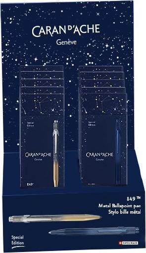 Immagine prodotto Caran d'Ache 849 PNM (Blu cosmico, Oro, 10 x)