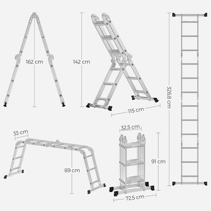 Actual product image Songmics Caroline (Multi-purpose ladder, 344 cm)