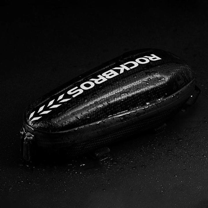 Actual product image Rockbros B60 waterproof bicycle bag for frame - black (1.10 l, Frame bag)