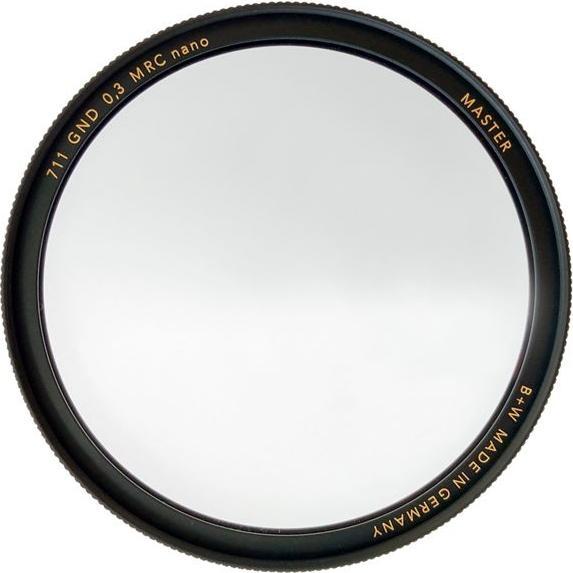 B+W Filtro Master Line Course 711 GND 0,3 ND 82mm 1107795 (82 mm, Filtri graduati grigi), Filtro fotografico, Nero
