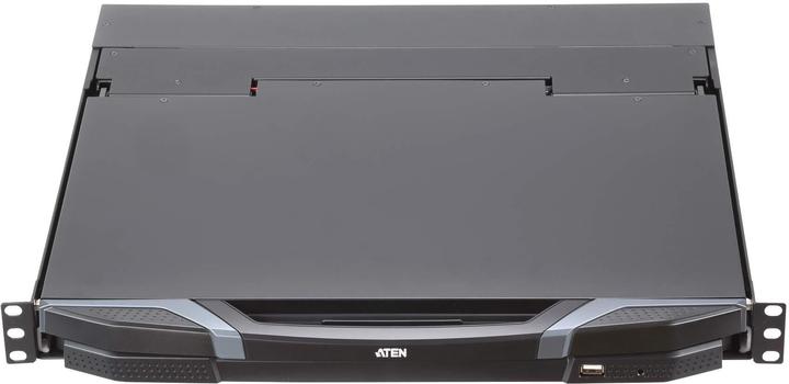 Produktbild Aten CL3800NW KVM-Konsole mit 18,5" FullHD-Display, HDMI, DVI, VGA, USB, 19"-Rackmontage, kurze Einb