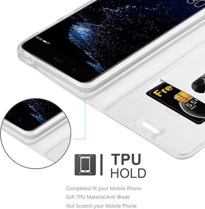 Produktbild Cadorabo Book Classy Style Cover (Huawei P10 Plus)