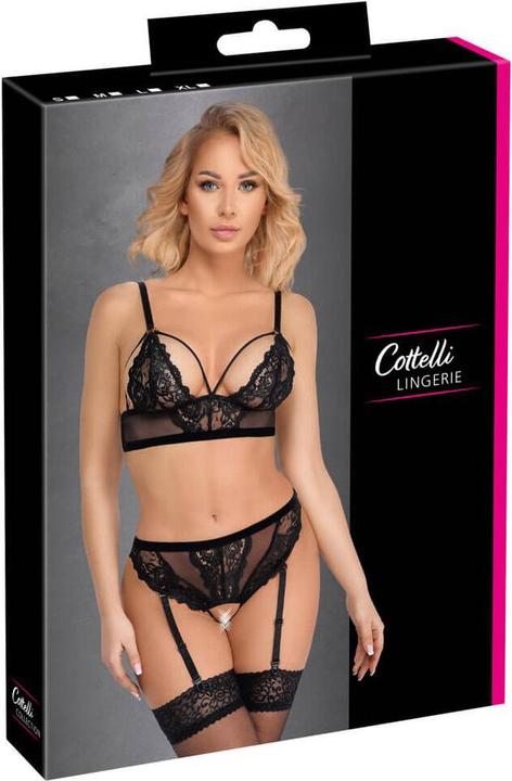 Actual product image Cottelli Collection Bra & Thong black S (S)