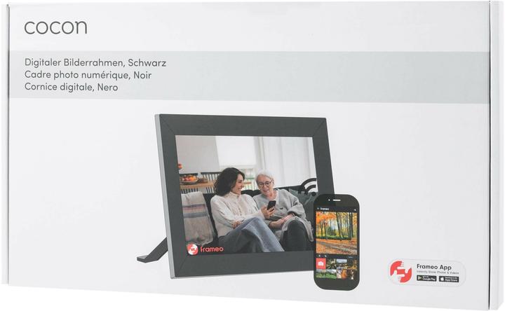 Immagine prodotto Cocon Digitaler Bilderrahmen Momento 10.1", Schwarz, EPREL-Nummer (10.10", 1280 x 800 pixel)