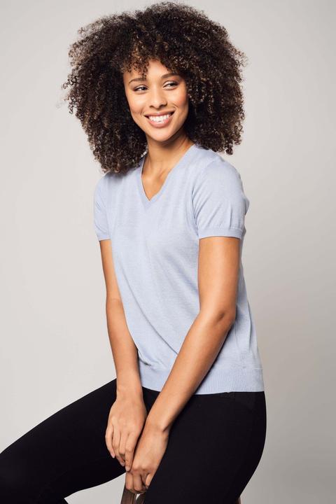 Immagine prodotto Bellemere T-Shirt Silk Cashmere V-Neck T-Shirt (L)