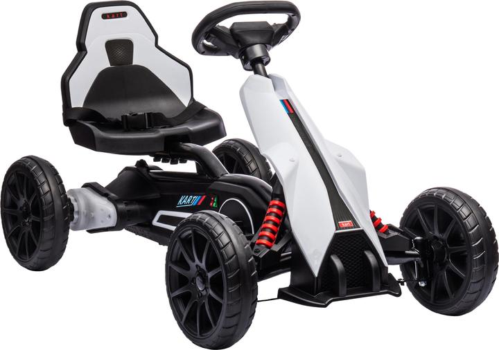 Homcom Kinder Elektro Gokart Kunststoff, Metall Weiss
