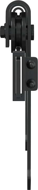 Actual product image vidaXL Sliding door fitting set for wardrobe doors 244 cm carbon steel