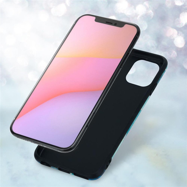 Produktbild Cadorabo IMD TPU Bunter Marmor Cover (Apple iPhone 12, Realme 12 Pro+)