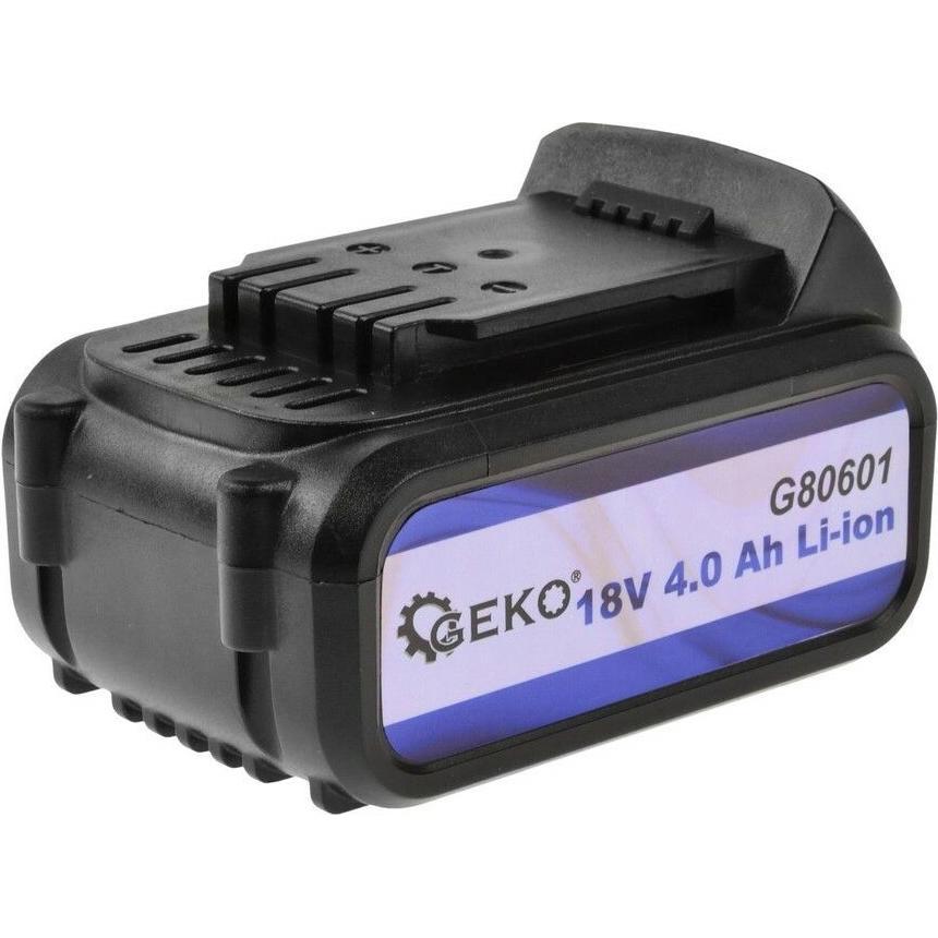 GEKO Akku 18V, 4,0 Ah, Li-ion (1 Stk., 4000 mAh, Akku), Akku Ladegerät