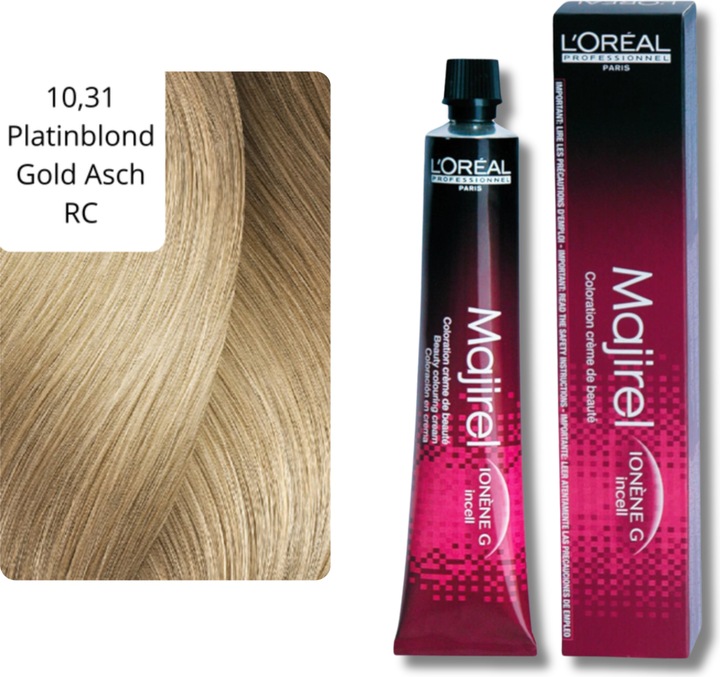 Actual product image L'Oréal Professionnel Majirel (10.31 platinum blond gold ash)