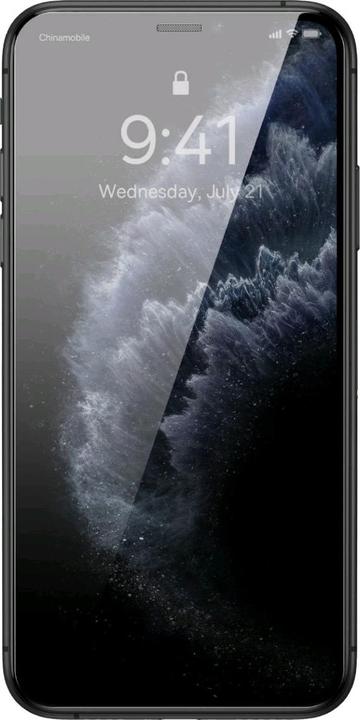 Produktbild Baseus All-glass Porcelain Crystal Dust-proof Anti-peeping Film for iP11 (1 Stk., Apple iPhone 11 Pro Max, Apple iPhone XS Max)