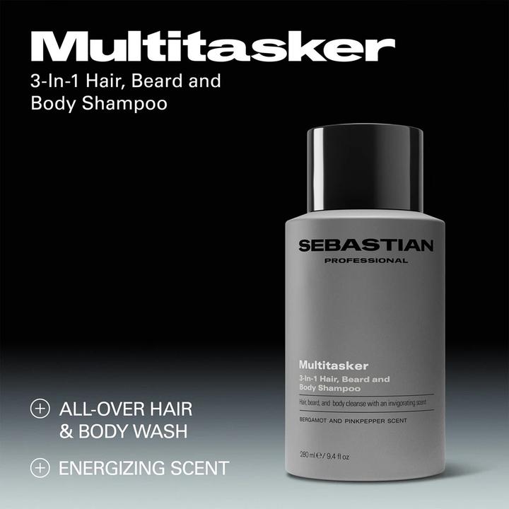 Produktbild Sebastian Multitasker For Men 3in1 1000 Ml (Flüssiges Shampoo, 1000 ml)
