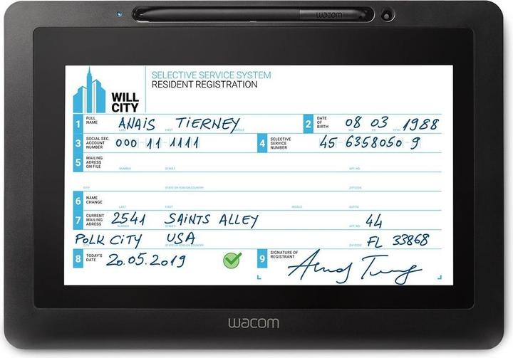 Wacom DTU-1031AX, LCD, 25,6 cm (10,1 inch), Zwart (10.10", 2540 lpi)