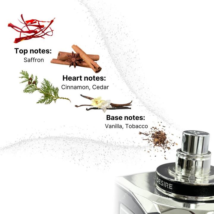Produktbild Auraa Desire Orchidee Extrait de Parfum 100ml von Luxuriöses Unisex-Parfüm mit Safran, Zimt (Extrait De Parfum, 100 ml)