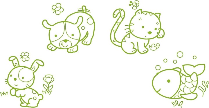 Actual product image Aladine Baby stamp Pets ECO