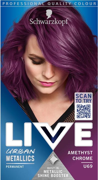 Actual product image Schwarzkopf Live Urban Metallics (U69 Amethyst Chrome)