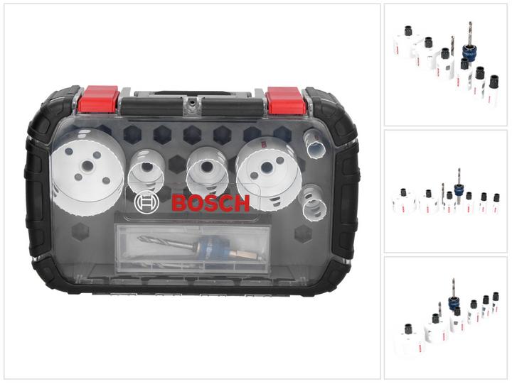 Produktbild Bosch Professional Zubehör 9-teiliges Elektriker-Set, 4 Lochsägen Progressor for Wood&Metal (19 mm, 83 mm, 44 mm, 68 mm, 38 mm, 25 mm)