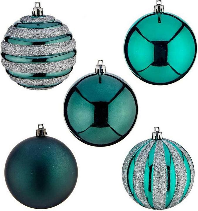 Image du produit Krist+ Set of Christmas balls Blue PVC 8 x 9 x 8 cm (4 Units) (4-pièce)